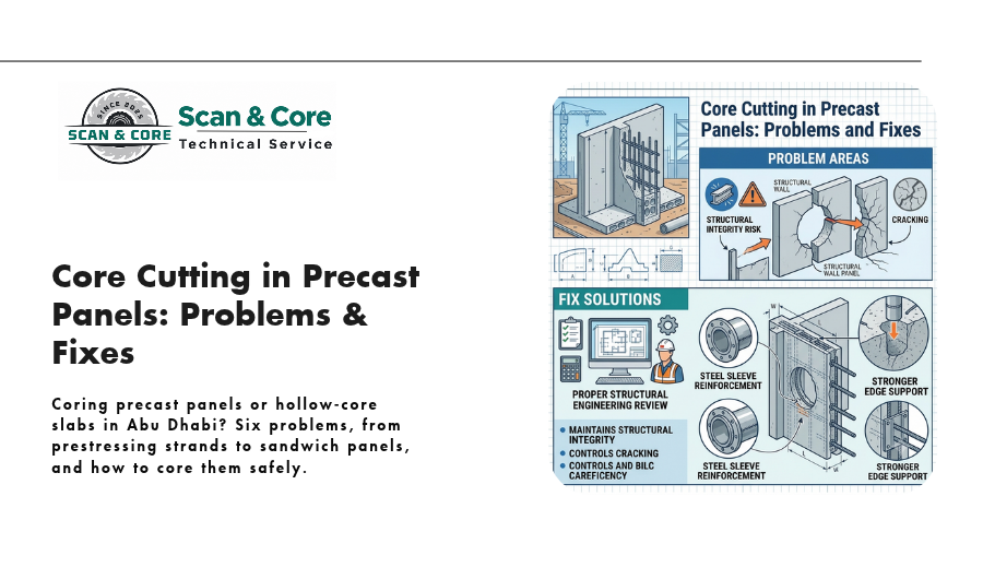 Core Cutting in Precast Panels: Problems & Fixes