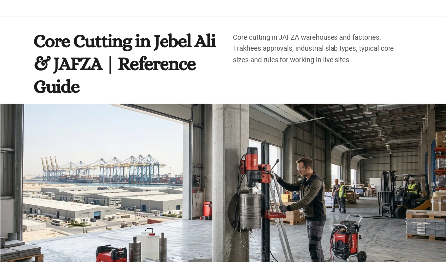 Core Cutting in Jebel Ali & JAFZA | Reference Guide